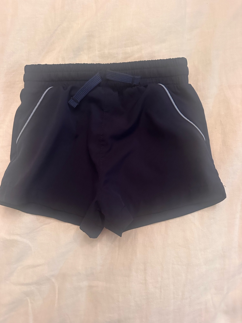 Cadets navy shorts with light blue piping